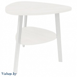 журнальный стол лофт ст-8 белый шагрень опоры белые на Vishop.by 