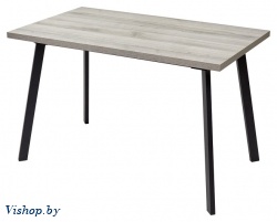 стол обеденный mebelart фин 120 дуб шерман серый/черный на Vishop.by 