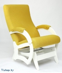 Кресло-качалка Бастион 5 арт. Bahama yellow ноги белые на Vishop.by 