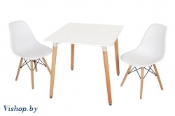 комплект обеденный стол и 2 кресла white на Vishop.by 
