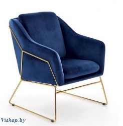кресло halmar soft 3 темно-синий/золотой на Vishop.by 