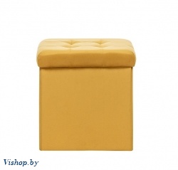пуф leset куба складной квадратный горчичный на Vishop.by 