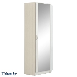 шкаф угловой с зеркалом ольга 662 белый на Vishop.by 