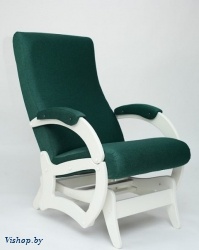 Кресло-качалка Бастион 5 арт. Bahama emerald ноги белые на Vishop.by 