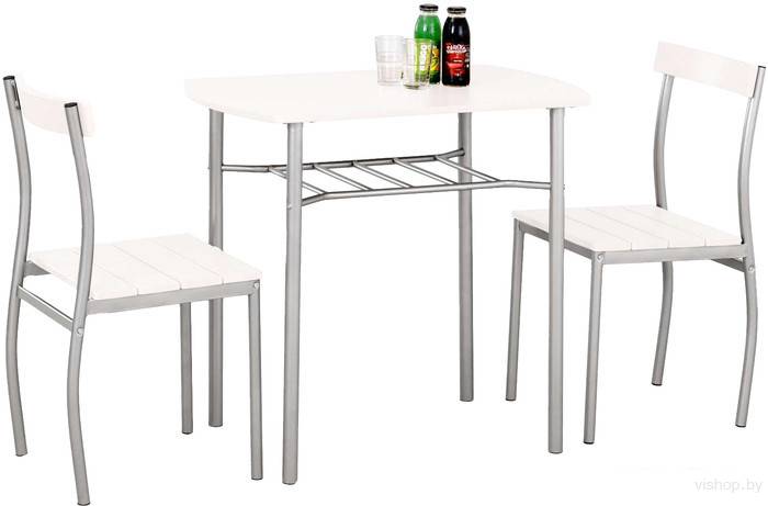 комплект столовой мебели halmar lance (белый) на Vishop.by 