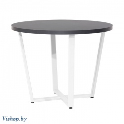стол орлеан d110 антрацит металл белый на Vishop.by 