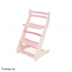 растущий регулируемый стул вырастайка eco prime бежевый розовый на Vishop.by 