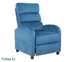 кресло вибромассажное calviano 2165 синий на Vishop.by 