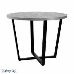 стол орлеан d100 бетон металл черный на Vishop.by 
