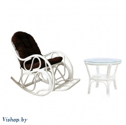 ind комплект 05/04 кресло-качалка стол багама белый на Vishop.by 
