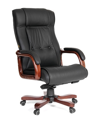 кожаное компьютерное кресло chairman 653 кожа на Vishop.by 