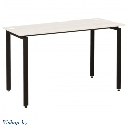 стол письменный сиэтл дт-5 130х70 дуб белый металл черный на Vishop.by 