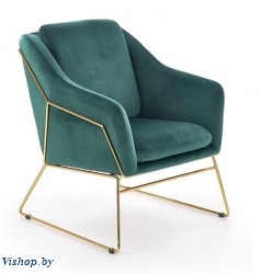 кресло halmar soft 3 темно-зеленый/золотой на Vishop.by 