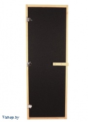Дверь стеклянная Бронза Матовая BLACK 1900х700мм Осина