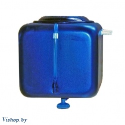 Бак для душа Альтернатива 100 л металлический кран уровень воды синий