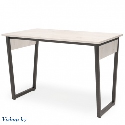 стол письменный чикаго р-1 110x65 дуб белый металл черный на Vishop.by 