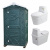 Туалетная кабина ЭкоСтайл с торфяным биотуалетом Элит