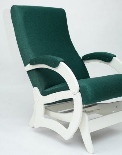 Кресло-качалка Бастион 5 арт. Bahama emerald ноги белые