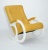 Кресло-качалка Бастион 3 арт. Bahama yellow ноги белые