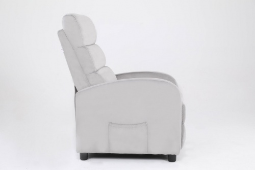 Кресло вибромассажное Calviano 2164 серый велюр 