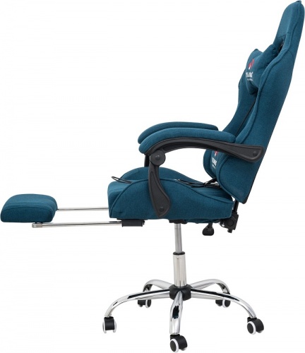 Вибромассажное кресло Calviano AVANTI ULTIMATO light blue fabric 