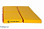 Мат № 11 100 x 100 x 10 складной 4 сложения Perfetto Sport красно-жёлтый
