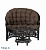 IND Комплект Черчиль диван 2-х местный и столик венге темная подушка