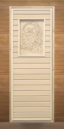 Дверь глухая липа с рисунком коробка осина 1900х700