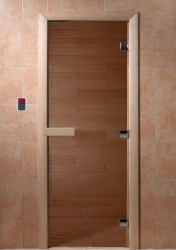 Дверь для сауны Doorwood Теплый день 800x1800 стекло бронза