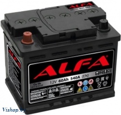 Автомобильный аккумулятор ALFA battery Hybrid L / AL 60.1 (60 А/ч)