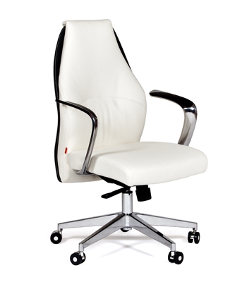 Белое офисное кресло CHAIRMAN Basic M 
