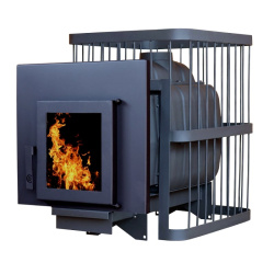 Печь банная КомфортПром Чугун 26 дверь со стеклом от Vishop.by 