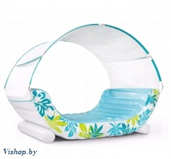 Надувной мега матрас с навесом Тропический лаундж Intex 56294EU