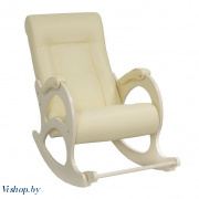 Кресло-качалка модель 44 б/л Дунди 112 сливочный на Vishop.by 