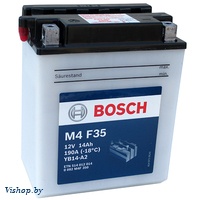 Мотоаккумулятор Bosch M4F YB14-A2 / 0092M4F350 (14А/ч)