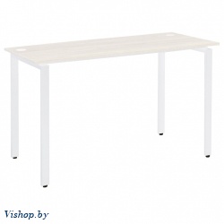стол письменный сиэтл дт-5 130х70 дуб белый металл белый на Vishop.by 
