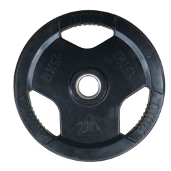 Диск обрезиненный DFC с хватом 51 мм 15 кг WP015-51-15 