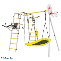 Дачный комплекс Fitness лодка качели Romana 103.20.05 серый жёлтый