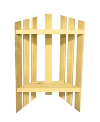 Полка угловая 2-х уровневая МП-55 липа 