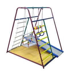 Детский игровой комплекс Вертикаль Веселый Малыш MINI горка мягкий бортик