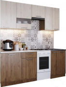 кухонный гарнитур sv-мебель магнолия 1,7 гикори темная/гикори светлая на Vishop.by 