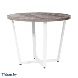 стол орлеан d100 сосна пасадена металл белый на Vishop.by 