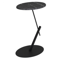 стол приставной овальный металларт м015 черный мрамор на Vishop.by 
