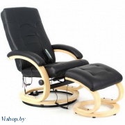 кресло вибромассажное с пуфом lucaro recliner black на Vishop.by 