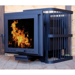 Печь банная ComfortProm Сталь 8мм 20 панорама от Vishop.by 