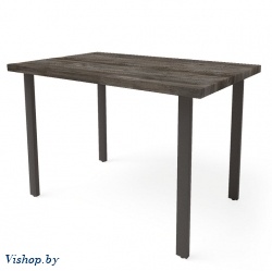 стол прага 120х70 сосна пасадена металл черный на Vishop.by 