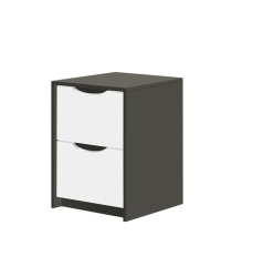 тумба прикроватная сн-120.05 графит серый белый на Vishop.by 