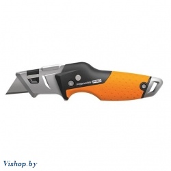 Нож строительный складной, со сменным лезвием CarbonMax FISKARS