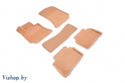 Коврики салона 3D ВОРС Mercedes-Benz GLE Coupe C292 Бежевые