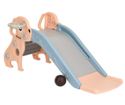 Горка-комплекс Pituso Мопсик с баскетбольным кольцом FE-HT-XG0-beige